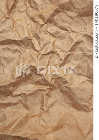 Crumpled kraft paper Crumpled kraft paper 140190675