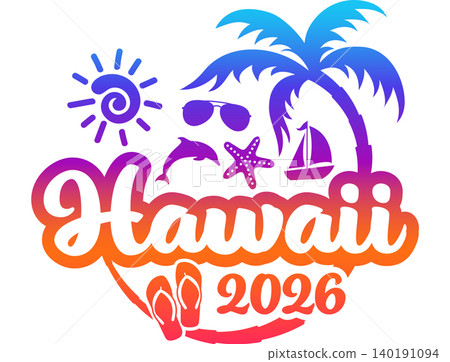 Hawaii 2026 with Vacation and Trip Elements - Palm Tree Sunglasses Dolphin Hawaii 2026 with Vacation and Trip Elements - Palm Tree Sunglasses Dolphin 140191094