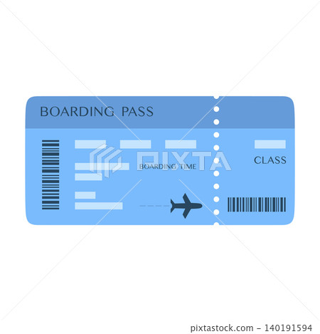 boarding pass vector illustration 140191594