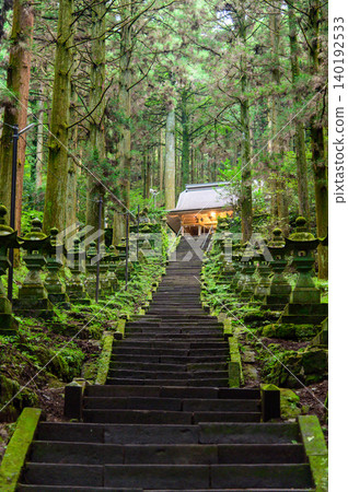 阿蘇市上敷見熊野神社的景色十分美麗 140192533