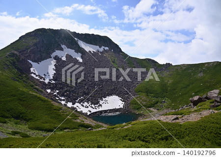 Scenery of Mount Norikura - Mount Ebisu and Kamegaike Pond - 140192796
