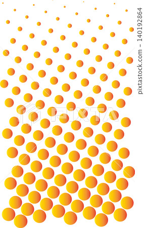 Orange and yellow halftone dot pattern isolated on white background, vertical gradient circle background element for modern design layout with copy space. Orange and yellow halftone dot pattern isolated on white background, vertical gradient circle background element for modern design layout with copy space. 140192864