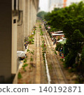 宛如立體模型般的城市鐵路景觀。 140192871