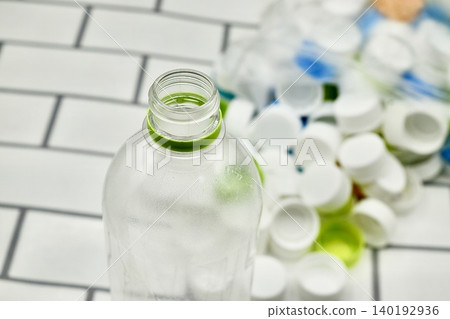 PET bottle and cap 140192936