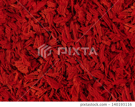 Bruschetta Bright red background. Dried tomato juice 140193116