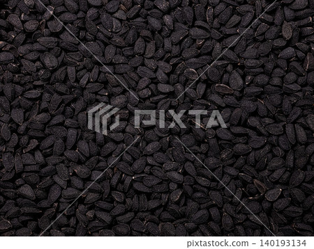 black caraway from Turkey in details with high magnification black caraway from Turkey in details with high magnification 140193134
