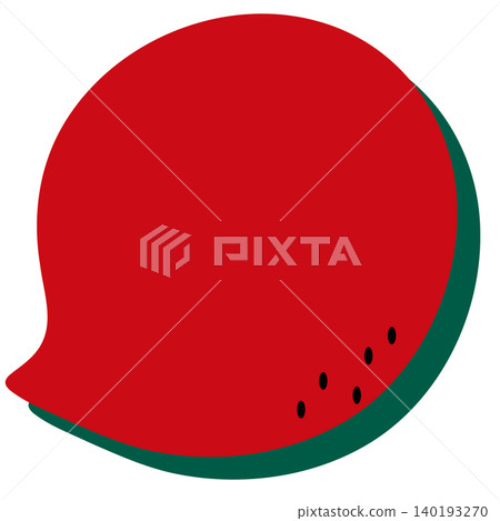 Watermelon design speech bubble Watermelon design speech bubble 140193270