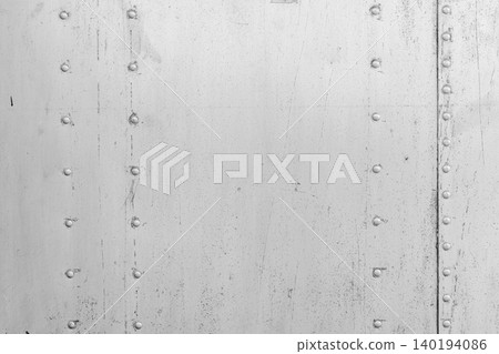 The steel plate with rivets bolt for industry backdrop wallpaper pattern texture background 140194086