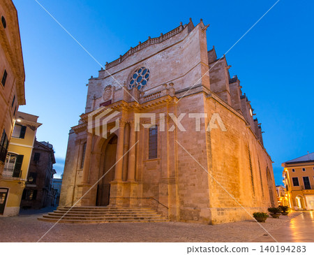 Ciutadella Menorca Cathedral in Ciudadela at Balearic Ciutadella Menorca Cathedral in Ciudadela at Balearic 140194283