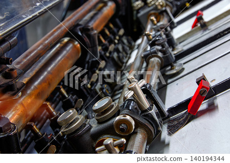 Printer lithography cylinder machine printing Printer lithography cylinder machine printing 140194344
