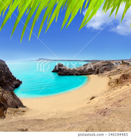 Lanzarote Papagayo turquoise beach and Ajaches Lanzarote Papagayo turquoise beach and Ajaches 140194483