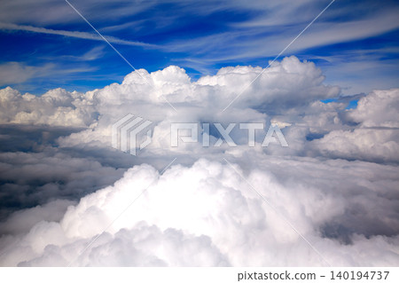 Clouds sea aircraft view aerial dramatic Clouds sea aircraft view aerial dramatic 140194737