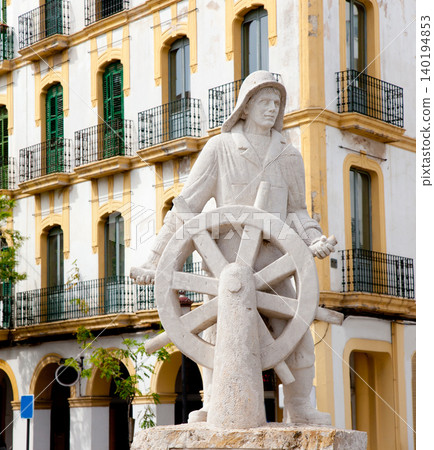 Eivissa ibiza town statue dedicated to all sailor Eivissa ibiza town statue dedicated to all sailor 140194853