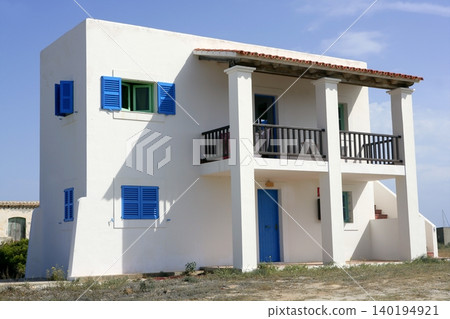Formentera near Ibiza island white houses Formentera near Ibiza island white houses 140194921