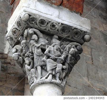 Jaca cathedral chapiter romanesque king David 140194943