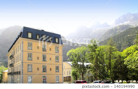 Panticosa balneary landscape and buildings Panticosa balneary landscape and buildings 140194990