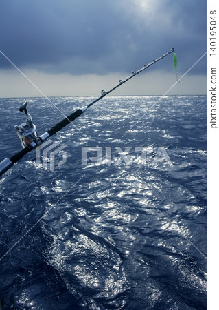 Angler boat big game fishing in saltwater Angler boat big game fishing in saltwater 140195048