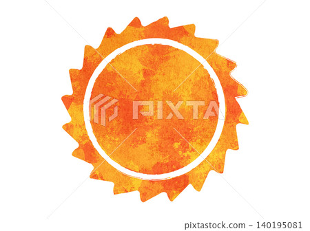 Watercolor-style illustration of the sun Watercolor-style illustration of the sun 140195081