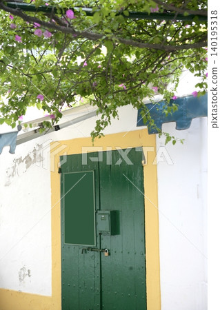 Ibiza Mediterranean island architecture houses Ibiza Mediterranean island architecture houses 140195318