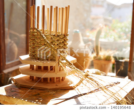 Esparto halfah grass used for crafts basketry Esparto halfah grass used for crafts basketry 140195648