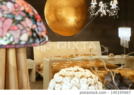 Asian modern bedroom breakfast luxury table 140195667