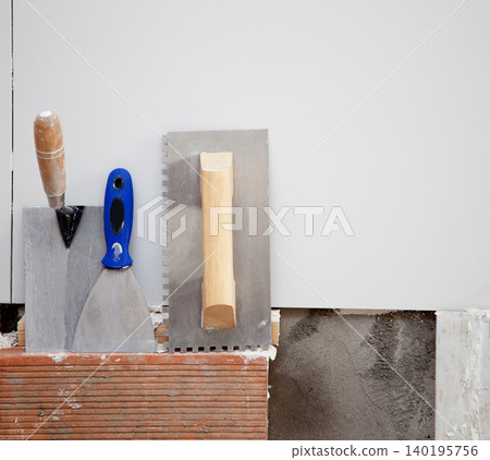 construction tools notched trowel ans spatula construction tools notched trowel ans spatula 140195756