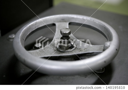 Industrial installation detail, steel wheel Industrial installation detail, steel wheel 140195810