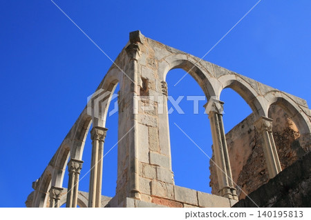 Arches structure of ancient Monastery in Spain Arches structure of ancient Monastery in Spain 140195813