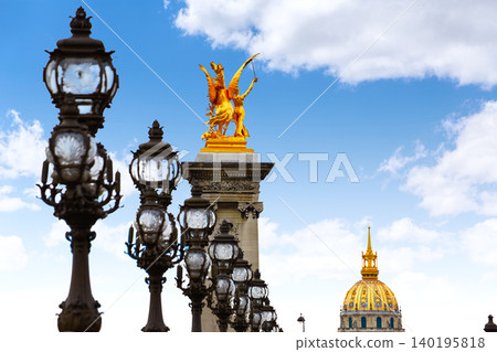 Pont Alexandre III in Paris France over Seine Pont Alexandre III in Paris France over Seine 140195818