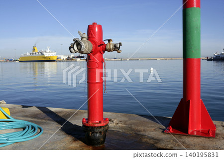 Sea marine hydrant in mediterranean sea 140195831