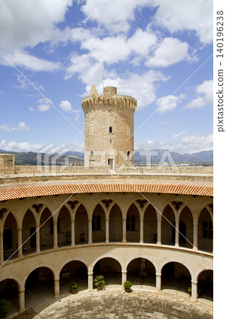 Castle Castillo de Bellver in Majorca at Palma of Mallorca Castle Castillo de Bellver in Majorca at Palma of Mallorca 140196238
