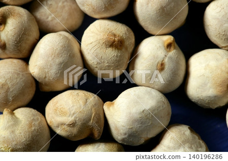chickpeas detail in macro crop, studio shot chickpeas detail in macro crop, studio shot 140196286