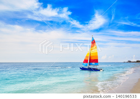 Florida fort Myers beach sailboat in USA Florida fort Myers beach sailboat in USA 140196533