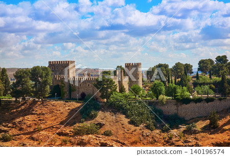 Toledo San Servando castle in Spain 140196574