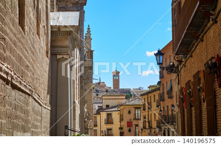 Toledo facades in Castile La Mancha Spain Toledo facades in Castile La Mancha Spain 140196575