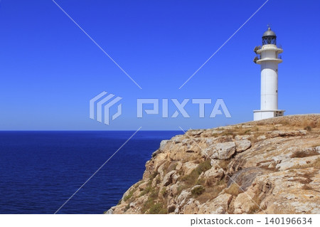 Barbaria lighthouse formentera Balearic islands Barbaria lighthouse formentera Balearic islands 140196634