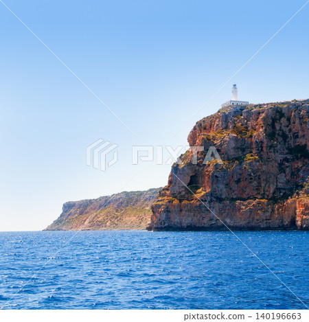 Formentera Faro de la Mola lighthouse sea view Formentera Faro de la Mola lighthouse sea view 140196663