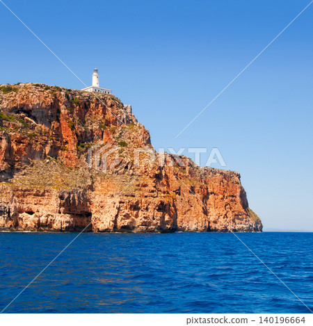 Formentera Faro de la Mola lighthouse sea view Formentera Faro de la Mola lighthouse sea view 140196664