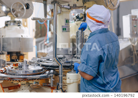 Food cannery industry, Hygiene worker work at canned fish factory, Canned food factory Food cannery industry, Hygiene worker work at canned fish factory, Canned food factory 140196792