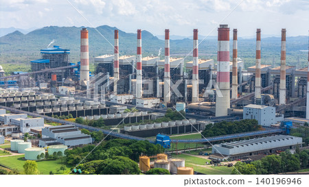 Maemoh Power Plant, Mae Moh Power Station, Thailand coal fired power plant located in Lampang. Maemoh Power Plant, Mae Moh Power Station, Thailand coal fired power plant located in Lampang. 140196946