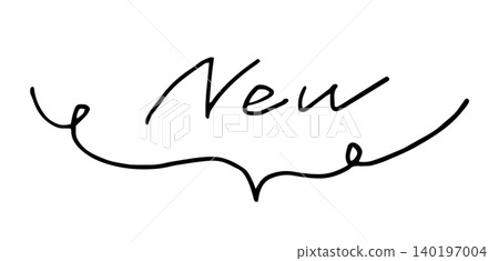Stylish speech bubble design for "New" to indicate new arrivals and new products. Stylish speech bubble design for "New" to indicate new arrivals and new products. 140197004
