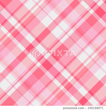 Repeat texture background plaid, gingham seamless check vector. 20s textile tartan pattern fabric in red and white colors. Repeat texture background plaid, gingham seamless check vector. 20s textile tartan pattern fabric in red and white colors. 140198071