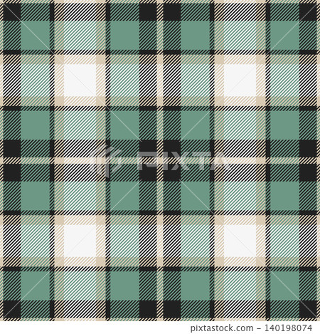 Knot plaid vector pattern, knit tartan background fabric. Stitched textile seamless check texture in pastel and black colors. Knot plaid vector pattern, knit tartan background fabric. Stitched textile seamless check texture in pastel and black colors. 140198074