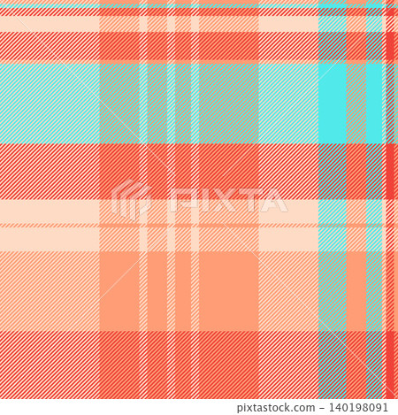 Equal seamless fabric texture, cool pattern plaid tartan. Decor vector background textile check in light and light salmon colors. Equal seamless fabric texture, cool pattern plaid tartan. Decor vector background textile check in light and light salmon colors. 140198091