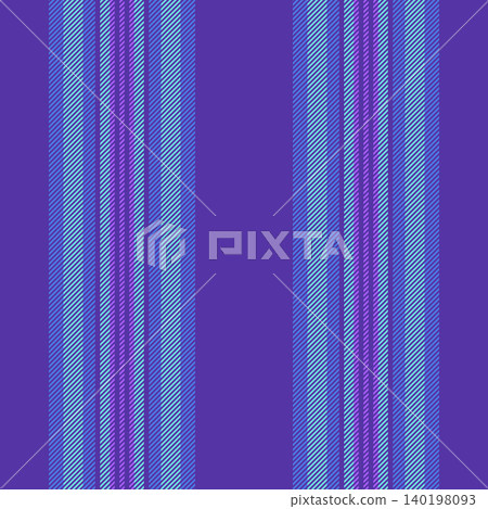 Gallpaper textile vertical seamless, cross background stripe vector. Qarment pattern texture fabric lines in indigo and teal colors. 140198093
