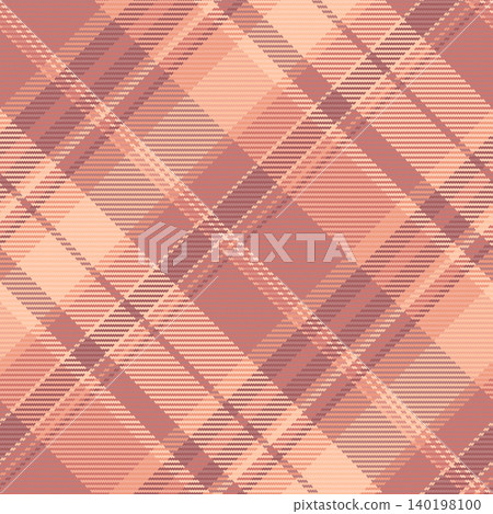 French textile background plaid, swatch check tartan vector. Celtic seamless texture fabric pattern in red and light colors. French textile background plaid, swatch check tartan vector. Celtic seamless texture fabric pattern in red and light colors. 140198100