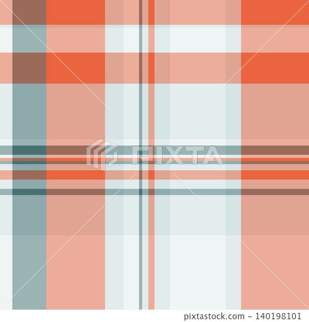 Designer fabric seamless tartan, linear textile pattern vector. Variation texture background plaid check in red and white colors. Designer fabric seamless tartan, linear textile pattern vector. Variation texture background plaid check in red and white colors. 140198101