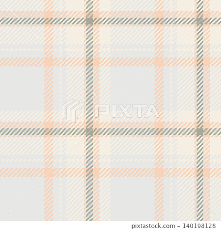 Interior textile texture pattern, uk plaid fabric seamless. Serene check vector tartan background in sterling silver and linen colors. Interior textile texture pattern, uk plaid fabric seamless. Serene check vector tartan background in sterling silver and linen colors. 140198128