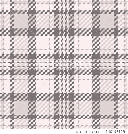 Curtain seamless tartan textile, dining plaid check pattern. Halftone fabric vector background texture in sea shell and grey colors. Curtain seamless tartan textile, dining plaid check pattern. Halftone fabric vector background texture in sea shell and grey colors. 140198129