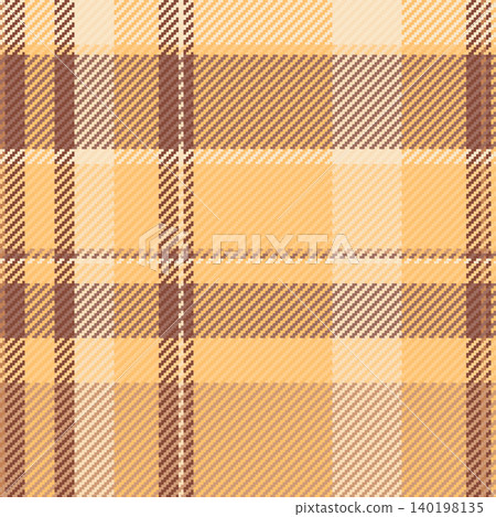 Skill seamless plaid check, free background fabric pattern. Gift paper tartan texture textile vector in orange and red colors. Skill seamless plaid check, free background fabric pattern. Gift paper tartan texture textile vector in orange and red colors. 140198135
